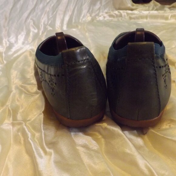 Abeo Tamara Women's Flat Ballet Orthotic Laser Cut-Out Leather 7.5N - Picture 4 of 7